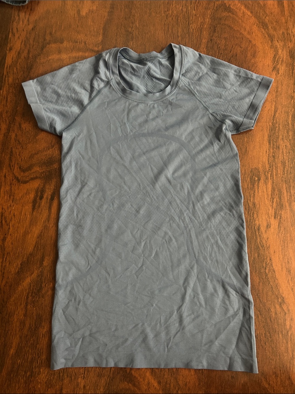 Lululemon swiftly tech, short sleeve shirt, steel blue